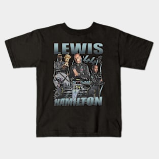 Lewis Hamilton Vintage Bootleg Kids T-Shirt